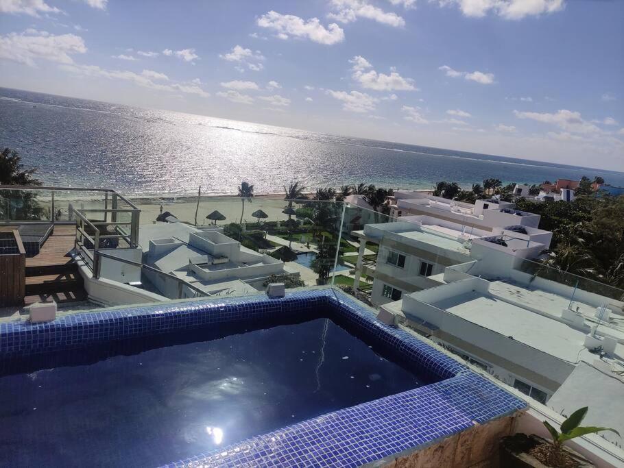 Bonita Habitacion Con Pequena Piscina A Aire Libre Puerto Morelos Buitenkant foto