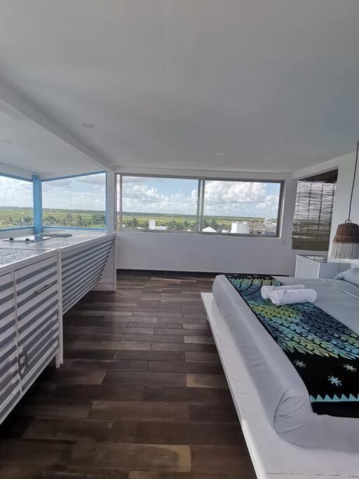Bonita Habitacion Con Pequena Piscina A Aire Libre Puerto Morelos Buitenkant foto